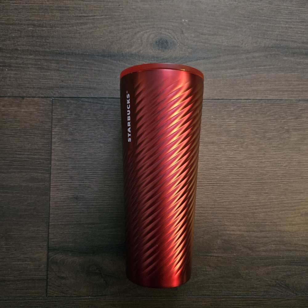 Starbucks Red Metallic Tumbler VGUC
